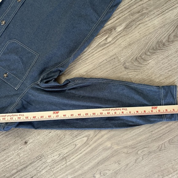 Alaskan Hardgear Shirt‎ Mens L Blue Button Up Performance Stretch Casual - Picture 9 of 9